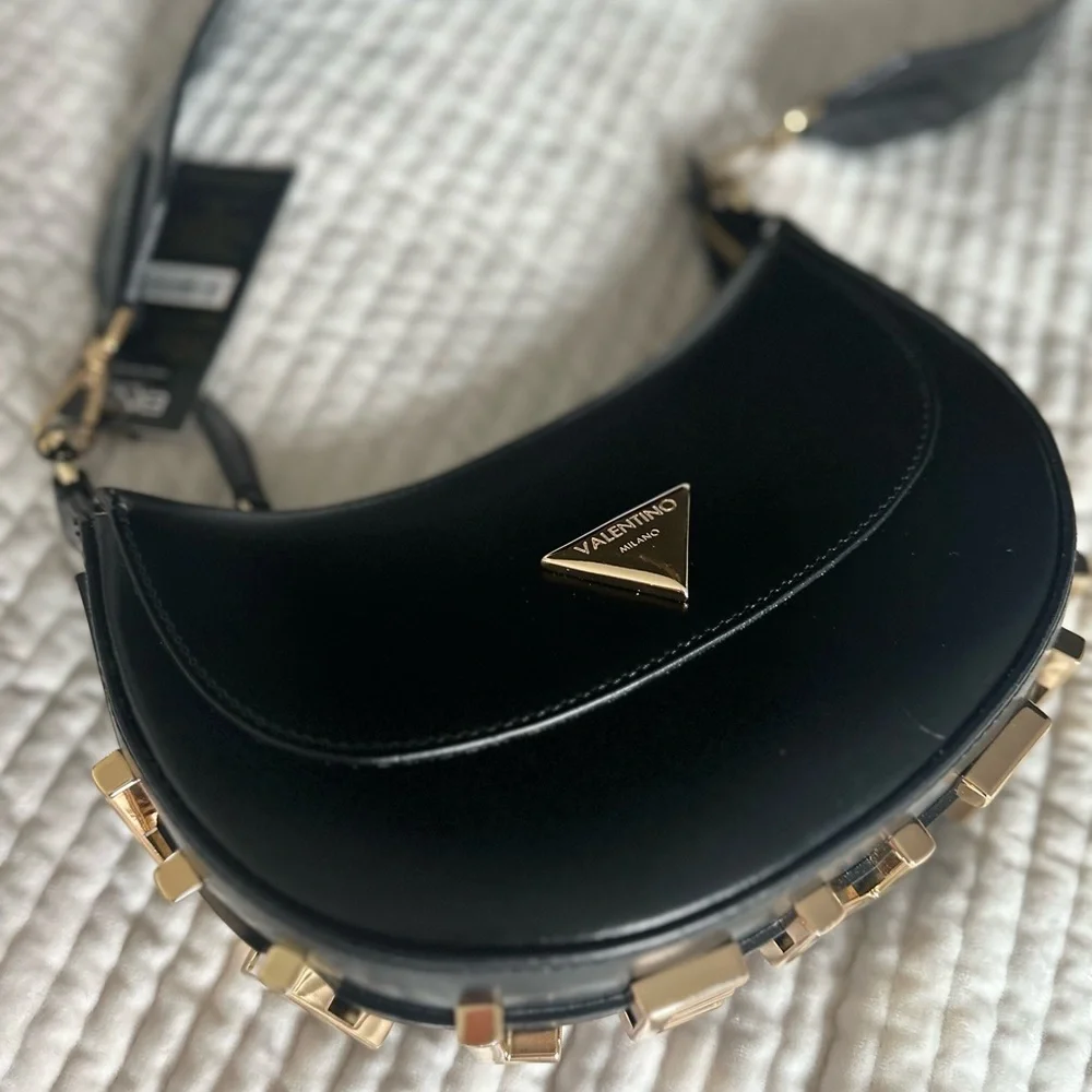 VALENTINO BY MARIO VALENTINO
Lunaire Leather Crescent Shoulder Bag - Picture 7 of 9